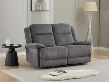 16568 2 Seater Electric Recliner Storm