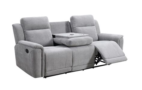 16407 3 Seater W/Consol Light Grey