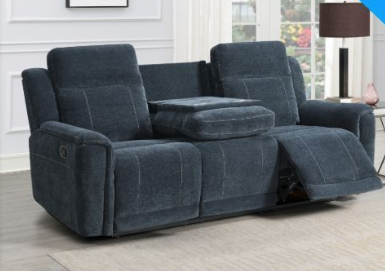 16410 3 Seater W/Consol Dark Grey