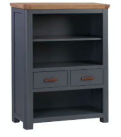 13335 M Blue Low Bookcase