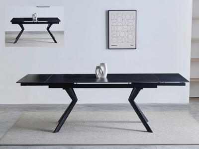 15980 Extension Dining Table Dark Grey