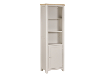 16534 Painted 1 Door Tall Narrow Bookcase