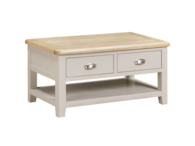 16537 Painted 2 Drawer Coffee Table