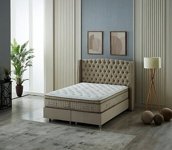 Beige - Seasons Boston Ottoman