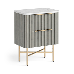 7389 Narrow Bedside - Marble Top