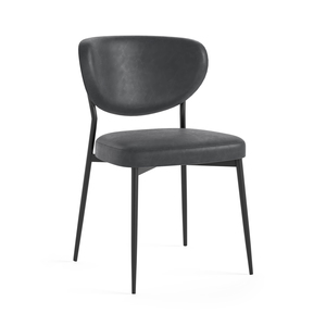9332 Lola Chair - Charcoal PU