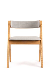 CH-DAR Darcy Solid Oak Chair with Angular legs and Upholstered Detailing