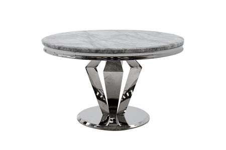 Aro-131-GY Round Dining Table - Grey 1300