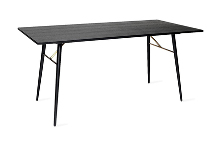 Bar-120-BK Dining Table 1200 - Black and Copper