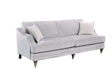 Bvd-394-SL 4 Seater Fixed Back - Silver (2 Scatters)