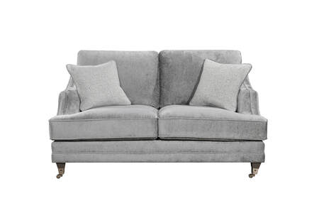 Bvd-392-SL 2 Seater Fixed Back - Silver (2 Scatters)