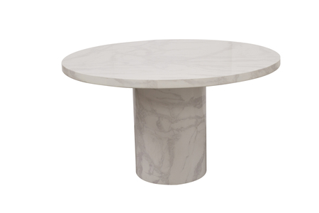 Crr-131-WH Dining Table Round - Bone White 1300