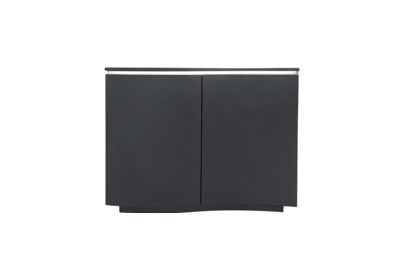 Dav-002-CL Sideboard 2 Door - Charcoal Matt with LED