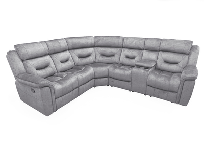 Dud-319-GY Corner Group Recliner - Grey (4 Pcs)
