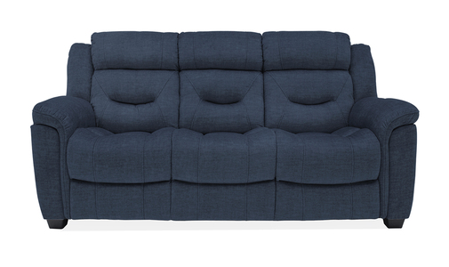 Dud-303-BL 3 Seater Fixed - Blue