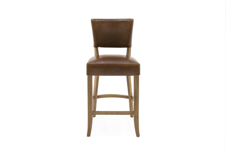 Duk-250-BR Bar Chair Leather - Tan Brown