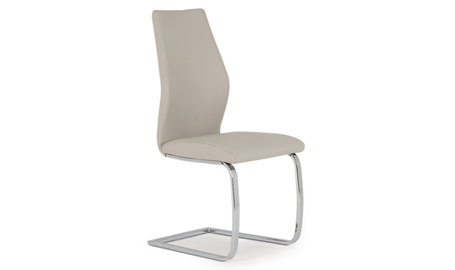Eli-112-TP Dining Chair - Chrome Leg Taupe