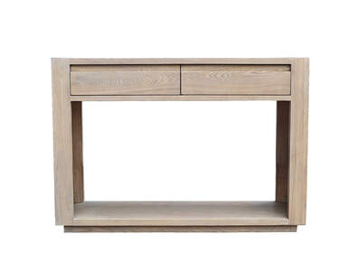 Fun-009-OK Console Table - Smoked Oak
