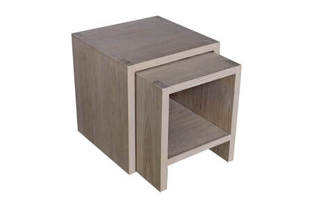 Fun-011-OK Nest of Tables - Smoked Oak