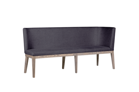 Fun-155-DKGY Long Corner Bench - Dark Grey