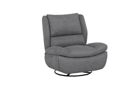Frd-308-GY Electric Reclining Swivel Glider Chair - Grey