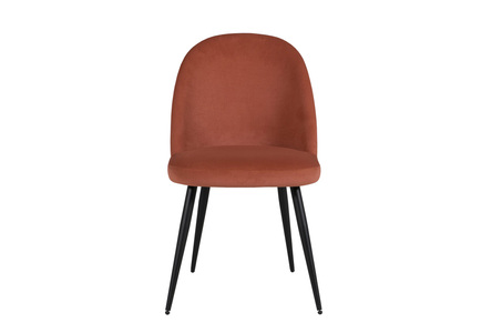Gab-111-OG Dining Chair - Coral Black Legs
