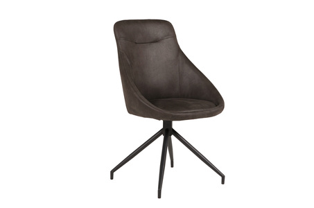 Hdx-111-BN Dining Chair-Brown (Microfibre)
