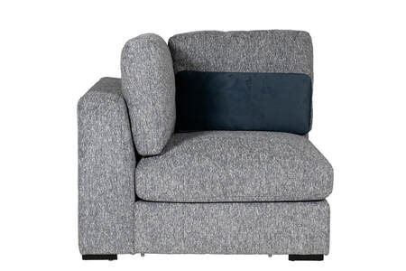 Hum-309-BL Corner Corner Arm Sectional - Blue