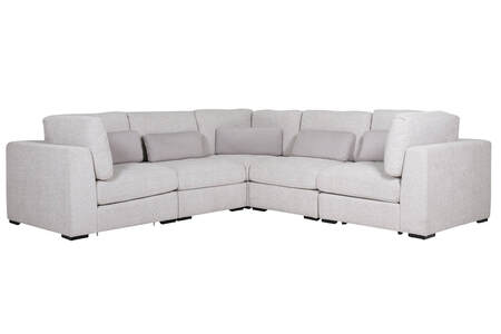 Hum-309-LTGY Corner Corner Arm Sectional - Light Grey