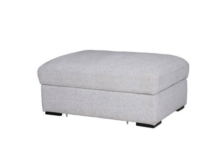 Hum-314-LTGY Storage Ottoman - Light Grey