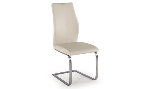 Irm-111-TP Dining Chair - Brushed Steel Taupe