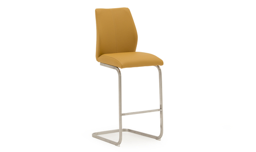 Irm-250-PN Bar Chair - Brushed Steel Pumpkin