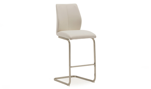 Irm-250-TP Bar Chair - Brushed Steel Taupe