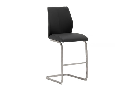 IRM-270-BK Counter Stool - Brushed Steel Black