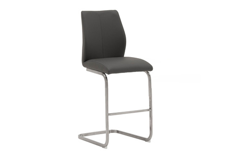 IRM-270-GY Counter Stool - Brushed Steel Grey