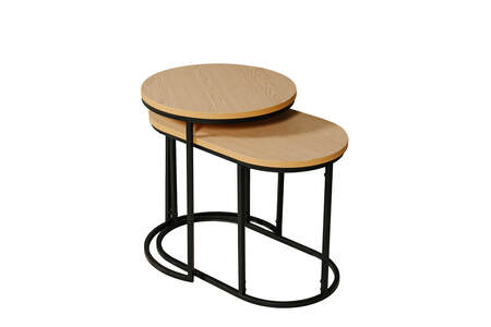 Ksl-011-Br Nest of Tables - Brown