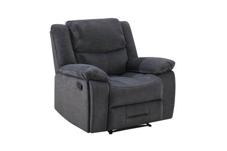 Kly-311-CL 1 Seater Manual Recliner - Charcoal