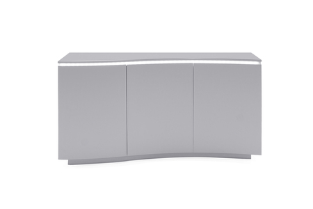 Laz-003-GY Sideboard - Light Grey Matt with LED