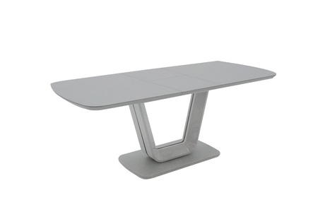 Laz-160-GY Dining Table Ext - Light Grey Matt 1200/1600