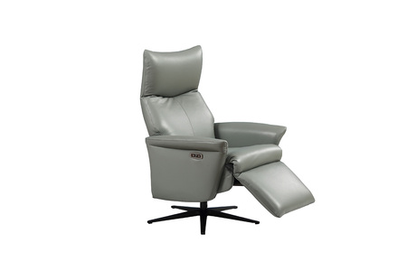 Lea-308-ST Electric Reclining Accent Chair - Steel