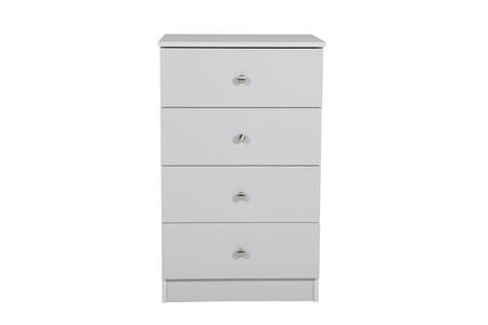 Lev-411-GY 4 Drawer Chest - Grey