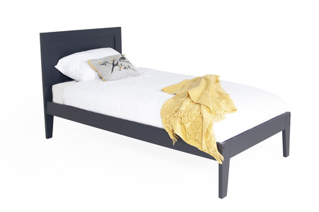 Lun-403-DKGY Bed - 3' - Dark Grey