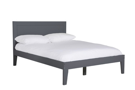 Lun-404-DKGY Bed - 4'6 - Dark Grey