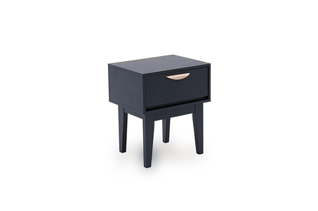 Lun-410-BL Bedside Table - 1 Drawer - Blue