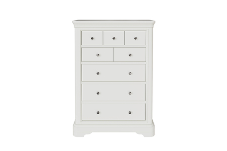 Mab-412-BN Tall Chest - 8 Drawer - Bone