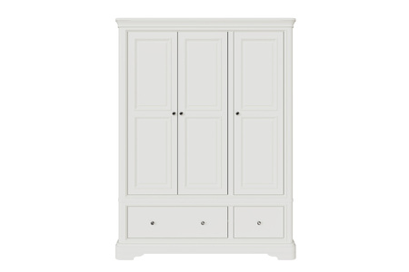 Mab-423-BN Wardrobe - 3 Door/2 Drawer - Bone