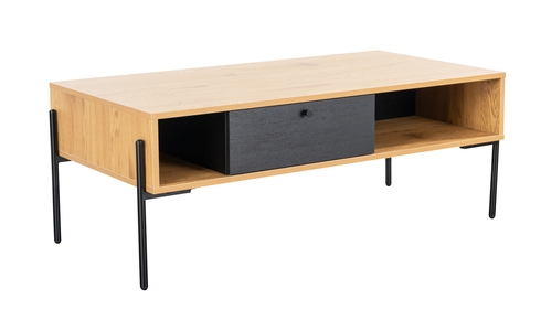Mrd-007-OK Coffee Table 1200 - Oak and Black (NR)