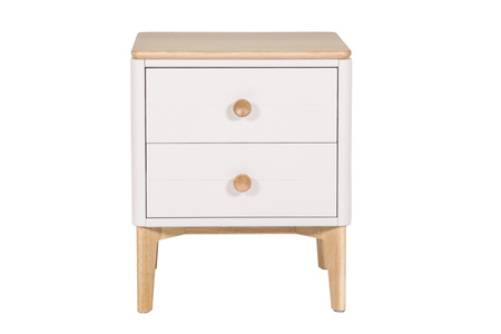 Mal-410-OK Bedside Table- Cashmere Oak