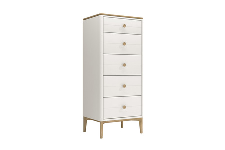 Mal-412-OK Tall Chest 5 Drawers