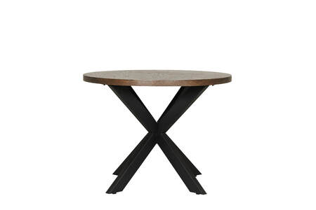 Nat-100-SM Dining Table Round 1000 - Smoked Oak